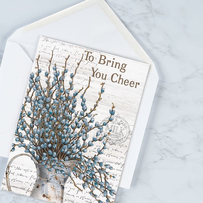 Current Farmhouse Get Well Greeting Cards - Set of 8 (4 Designs), Large 5" x 7", Sympathy Cards with Sentiments Inside, White Envelopes - Image 5